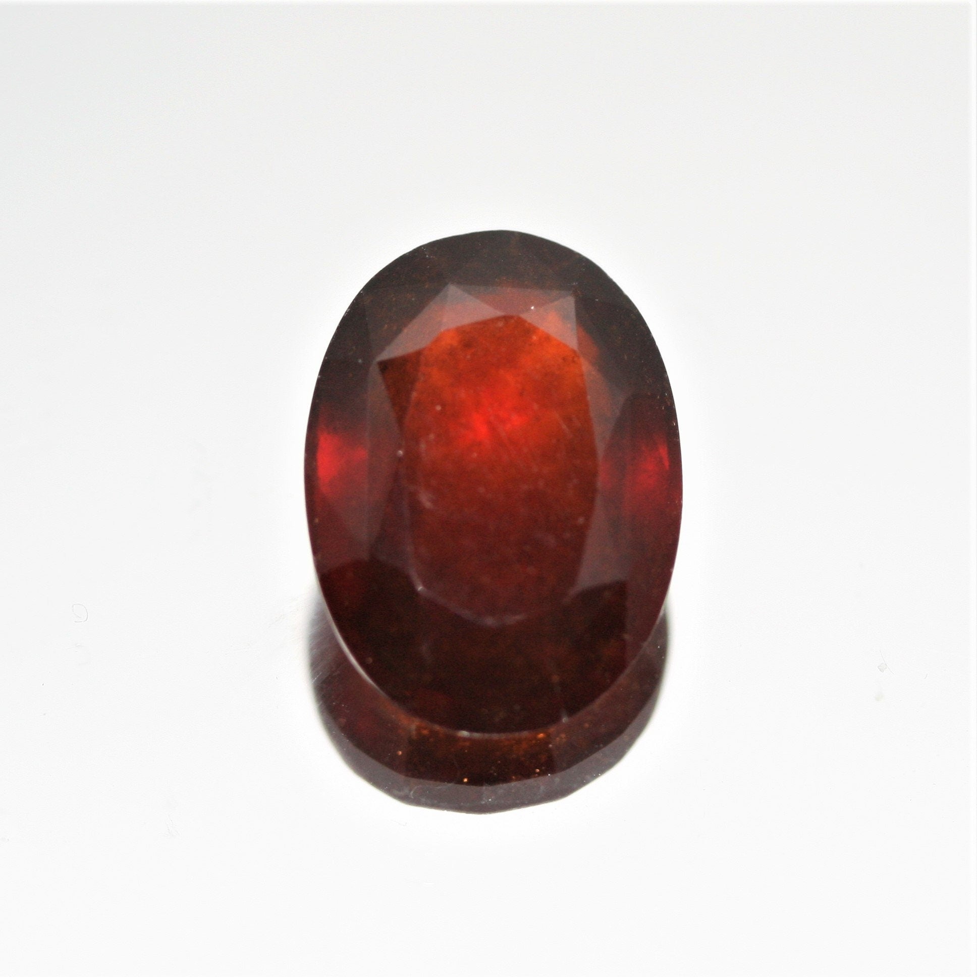 Grenat hessonite AAA de qualité supérieure, taille ovale, 13,7 x 10 mm (6,06 ct) - Perles et cabochons de pierres précieuses