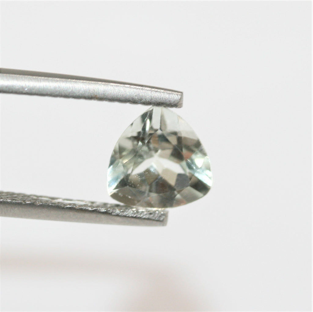 Lote de Trillón de Prasiolita Facetada de 8mm.- 10 Piezas