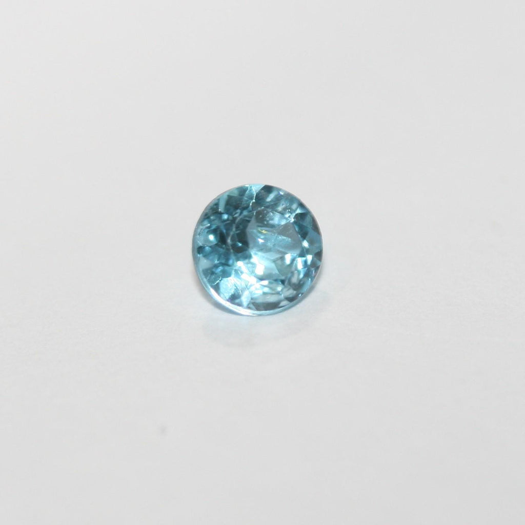 10 Pcs Lot Swiss Blue Topaz Faceted Round 4mm. (10Pcs.)