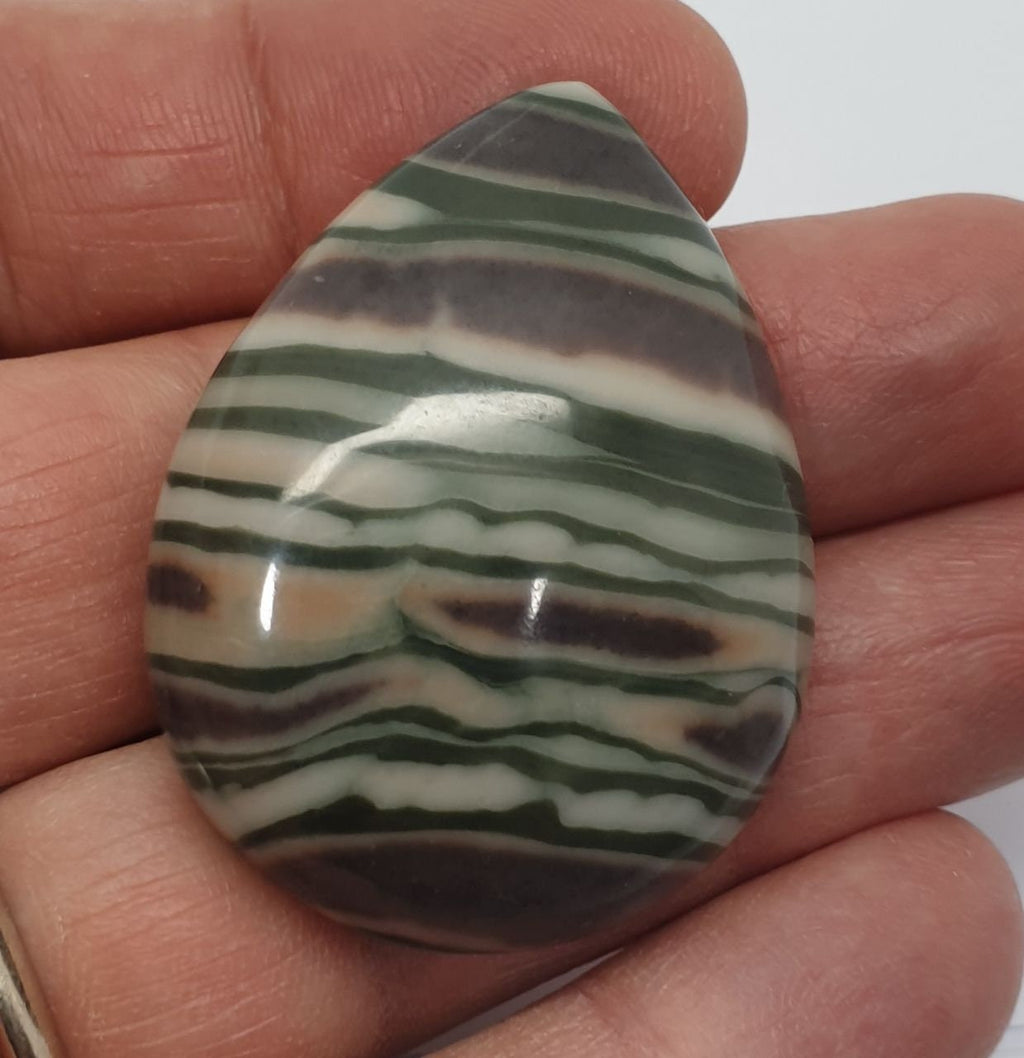 Big Natural Unique Rainbow Calcite Drop Cabochon 95ct  41x31mm 11mm t- Natural Gems- Rare Gems