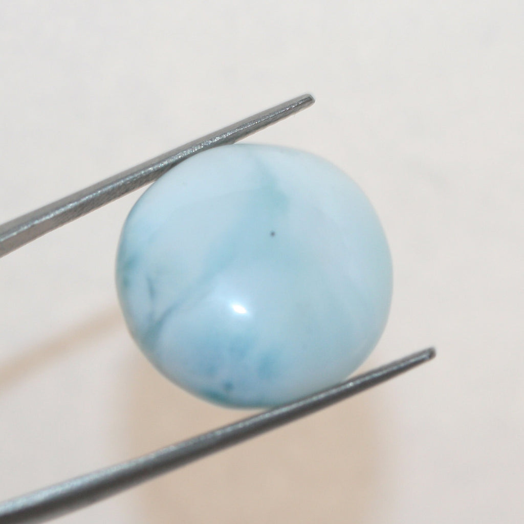 Larimar Round Cabochon 18ct - 18.5mm - Dominican Republic Stone