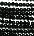 Cuentas redondas lisas de ónix de San Valentín de 16" (3 mm) - Hilo de 40 cm
