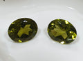 1 Matching Pair Arizona Peridot Olivine Oval Cut  9x7mm - Deep Color  Untreated Gemstone