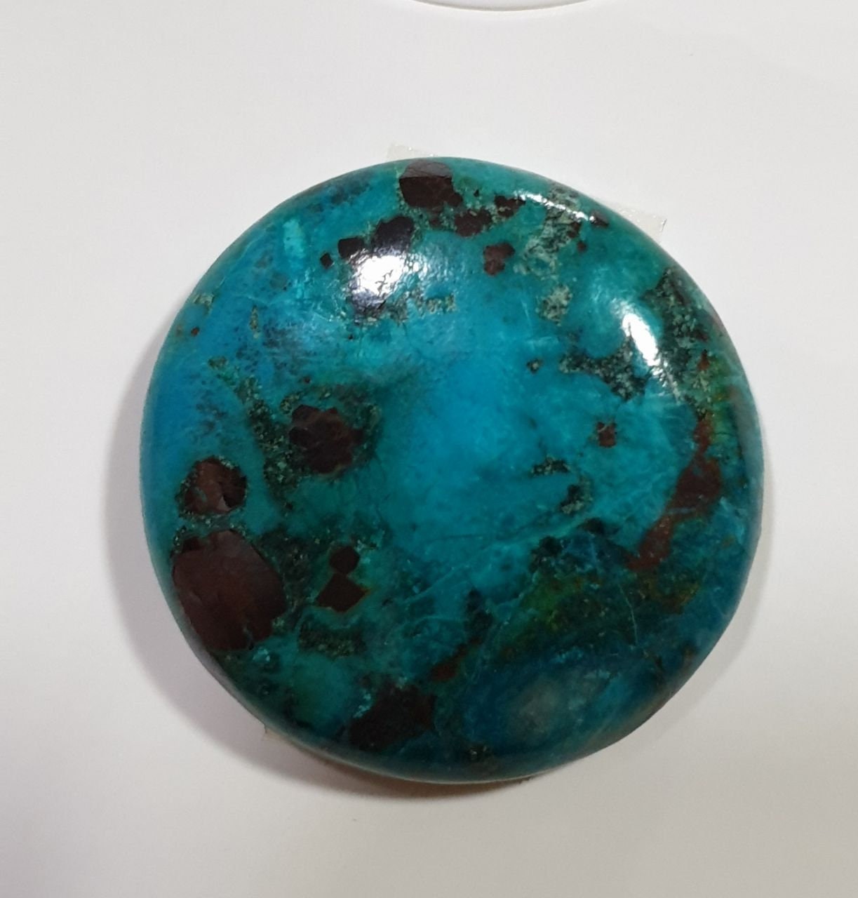 Chrysocolla Oval Cabochon 25.6mm 30.5ct Natural Gem From Peru- Rare Gemstone Cabochon Wholesale