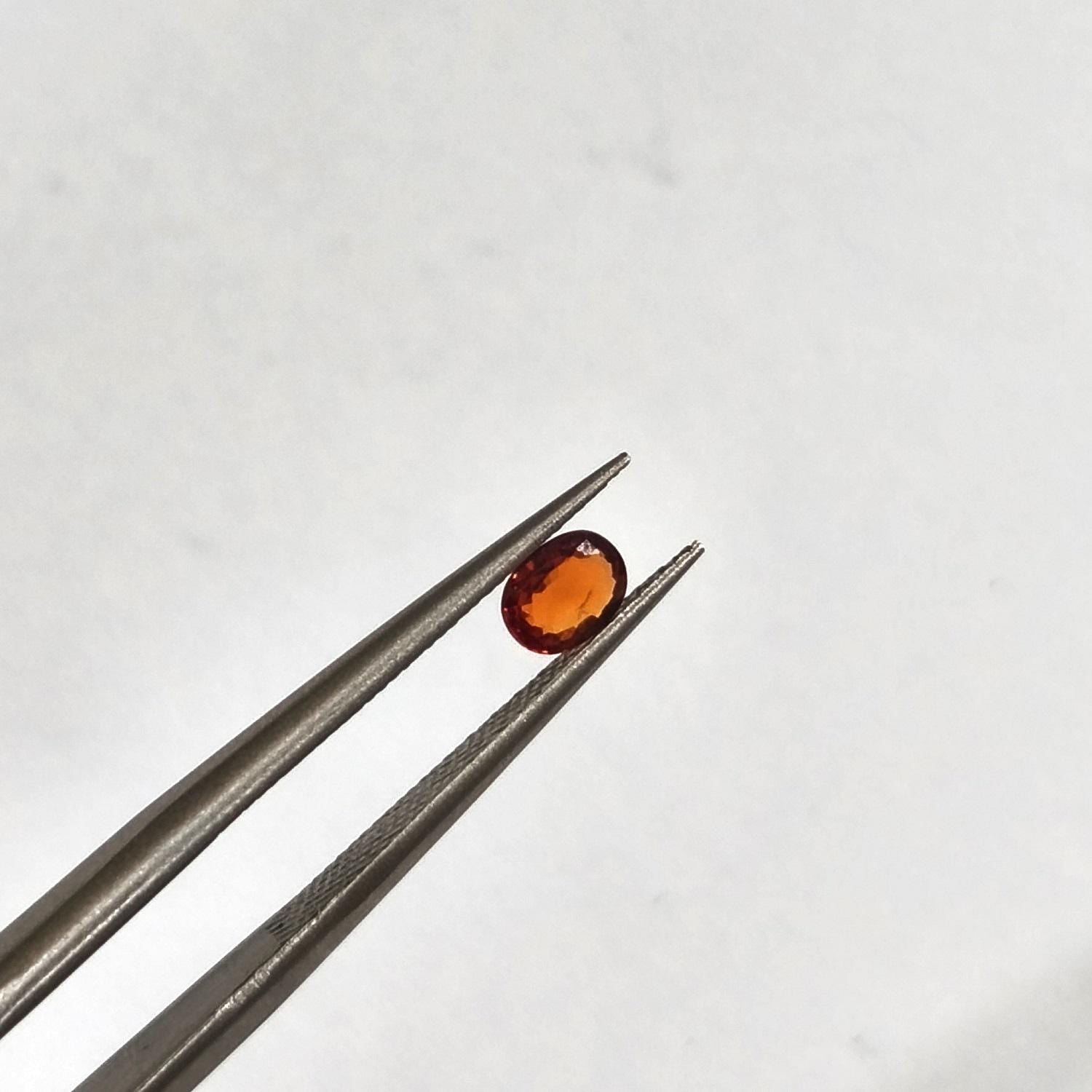 Lot de 6 saphirs multicolores ovales à facettes 5 x 4 mm - Pierres précieuses en vrac - Prix de gros - Gemmes naturelles