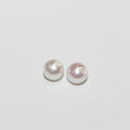 1 Pair High Cultured Round Pearl 2.5-3mm.-Half Drill. Round Natural  Pearl-Price Per 1 Pair- Pearl Earring