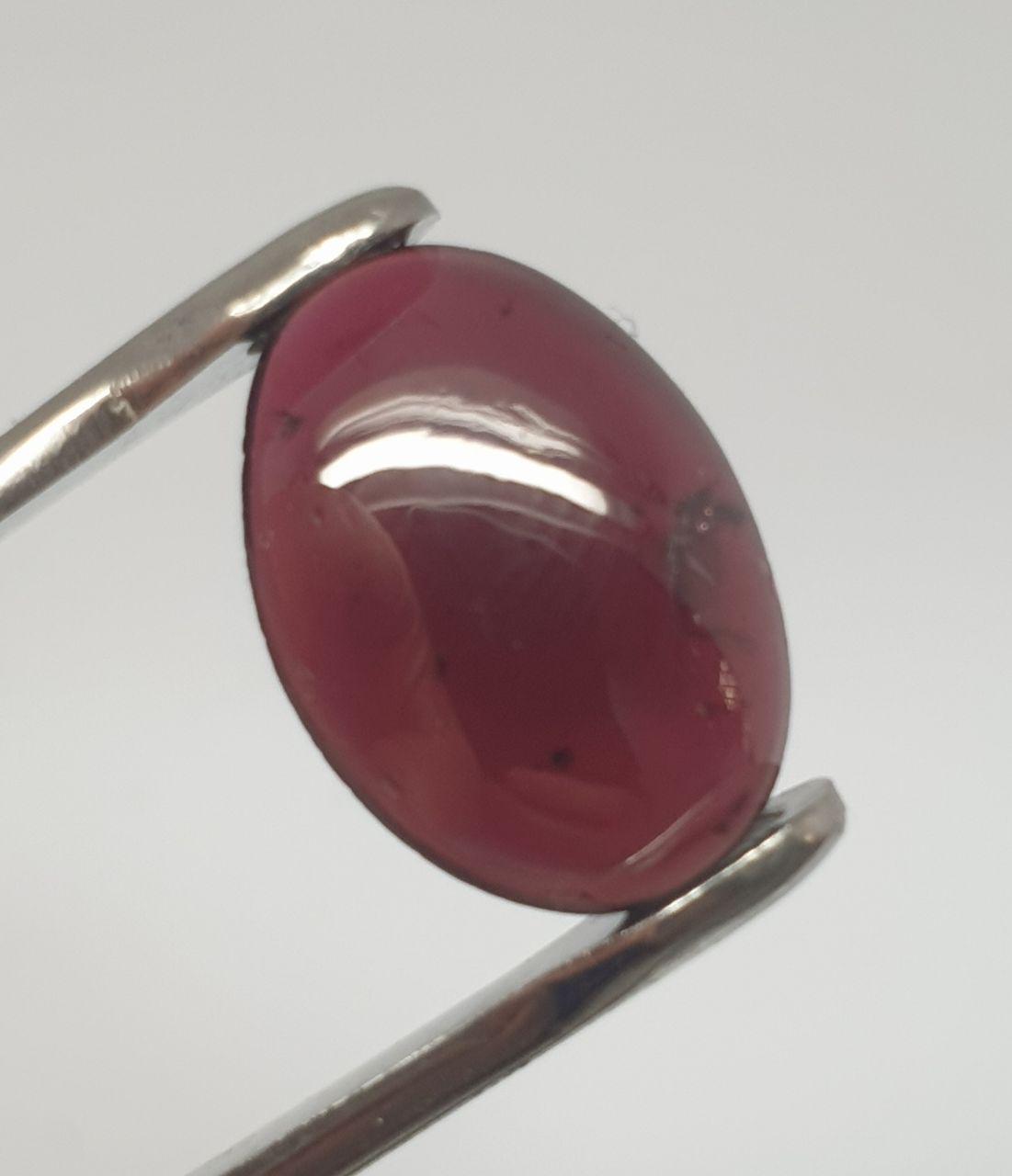 Almandine Smooth Oval Garnet Cabochon 18x13mm. (11.4ct.) Earth Mined