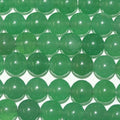 14" St Green Aventurine Smooth Round Beads 8mm.-Strand 38cm