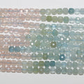 15" St Perles Cubes Facettées en Béryl Multi 4-5mm.-Rig 39cm.