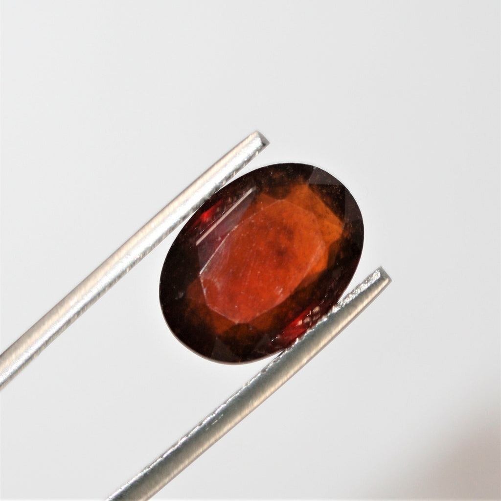 Granate Hessonita AAA de primera calidad, corte ovalado, 13,7 x 10 mm (6,06 ct) - Cuentas y cabujones de piedras preciosas
