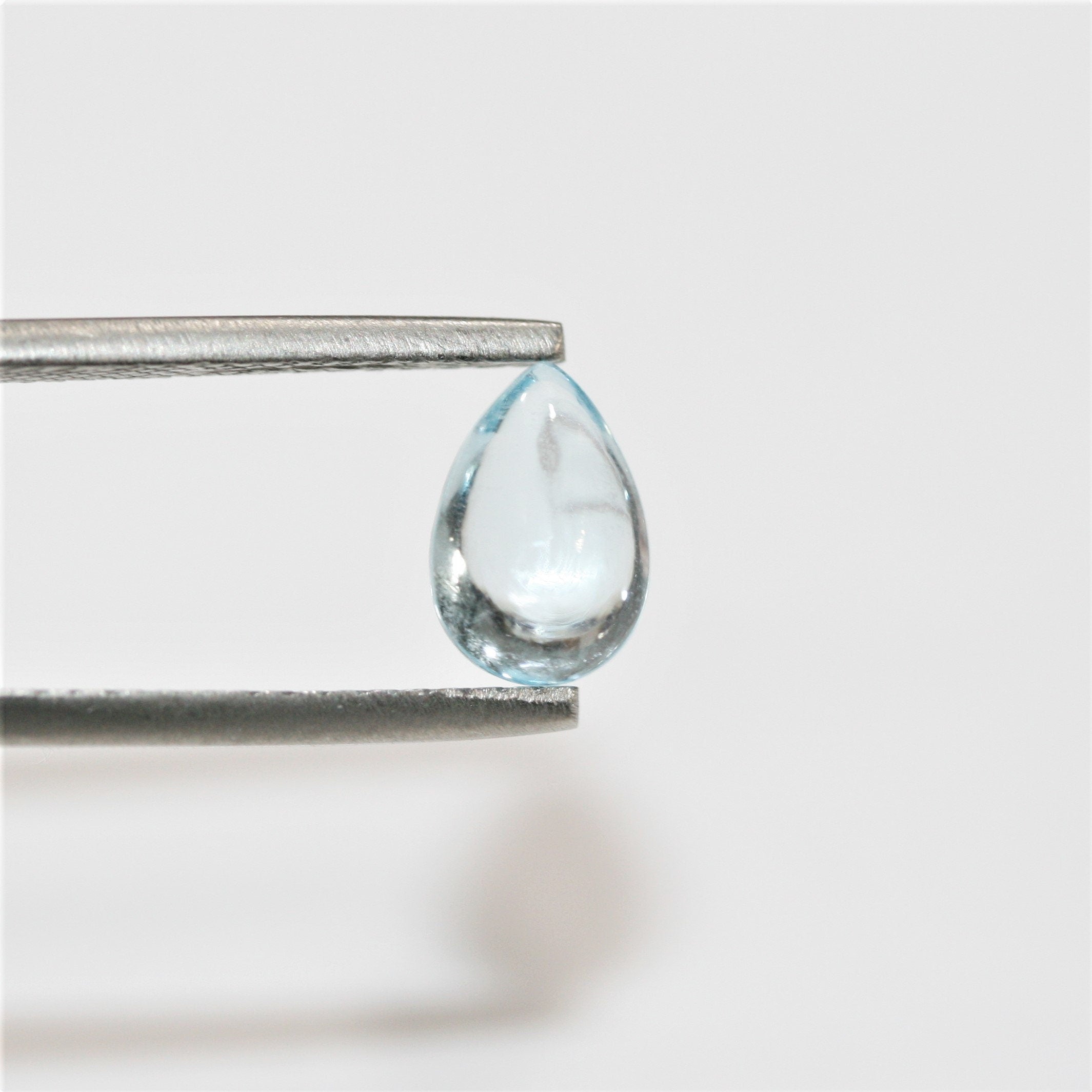 Sky Blue Topaz Smooth Drop Cabochons Lot 9x6mm.- 8 Pieces