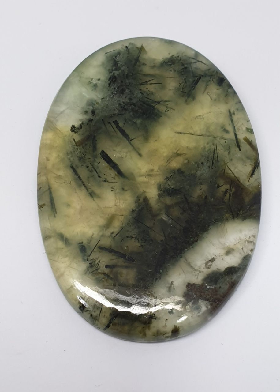 Huge  Natural Prehnite  Oval Cabochons 114ct  53x36mm -Gemstone Parcels-Loose Stones Wholesale Price