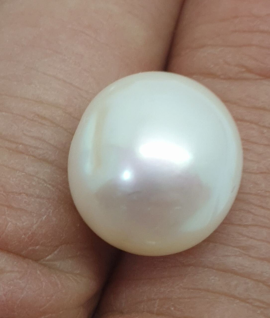 Perla de agua dulce barroca ovalada sin perforar, con brillo superior AAA, de 12 a 14 mm (perla natural con brillo superior). Precio por unidad.