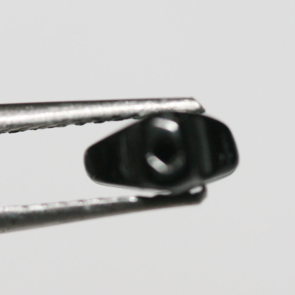 Lote de 8 flores lisas perforadas a chorro, 12 x 8 mm (4 pares)