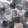 14" St Fluorite Unpolish Nugget Beads 15-18mm.Approx.-Strand 38cm