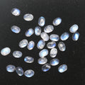 AAA Blue Fire Moonstone  Oval Smooth Cabochon 3x2mm. (30 pcs.)