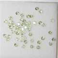 Lot de péridots ronds à facettes de 2 mm (2 ct)