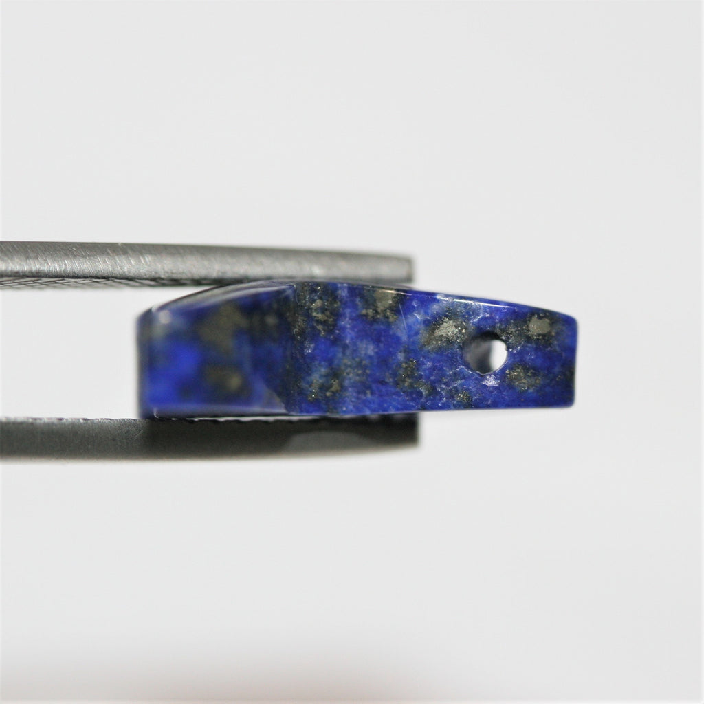 Colgante de mariposa de lapislázuli afgano azul real con pirita lazuli - Perforado en un lado - 18 x 12 mm - Artesanía de primera calidad