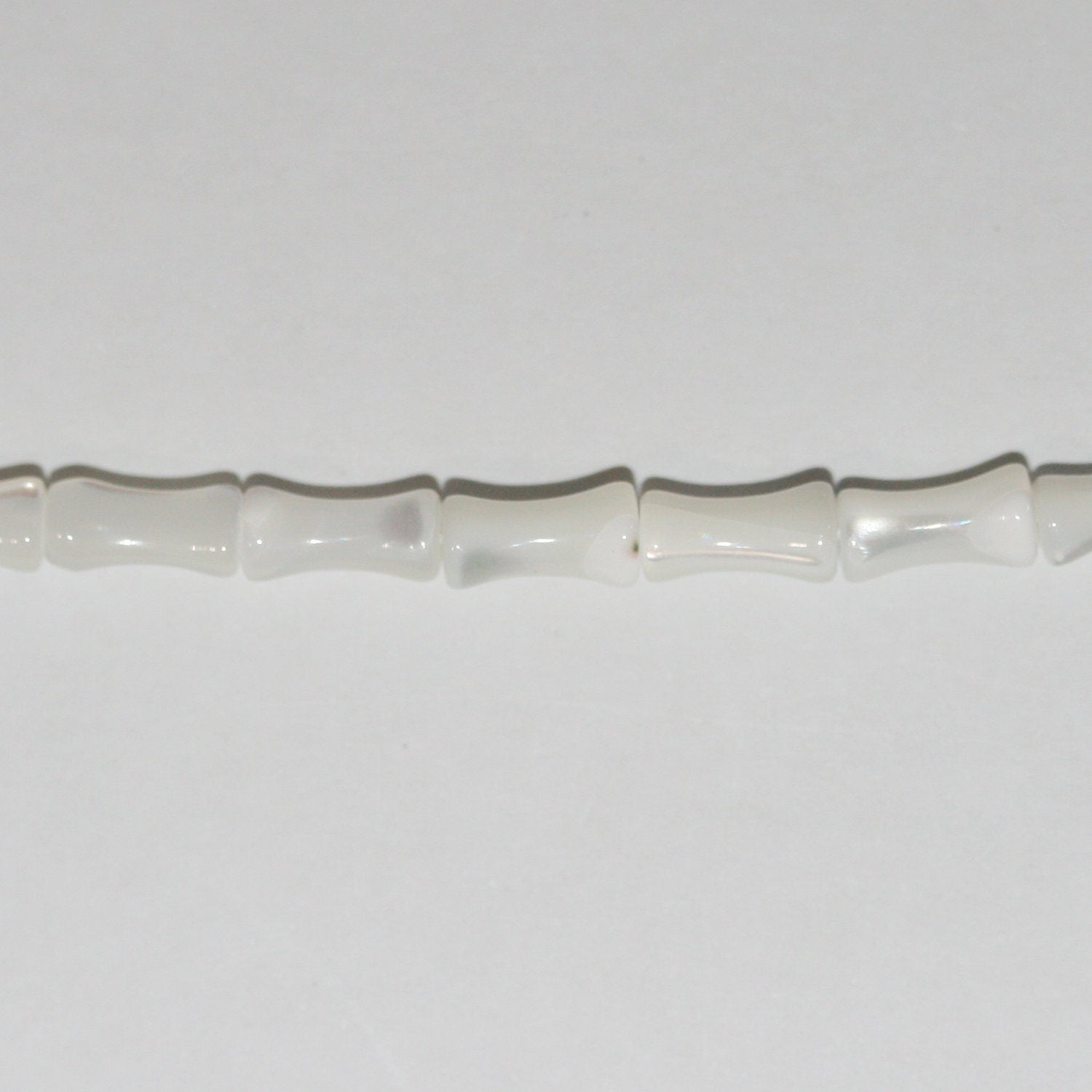 Cuentas de barril lisas St MOP de 16" (8 x 4 mm) - Hilo de 40 cm