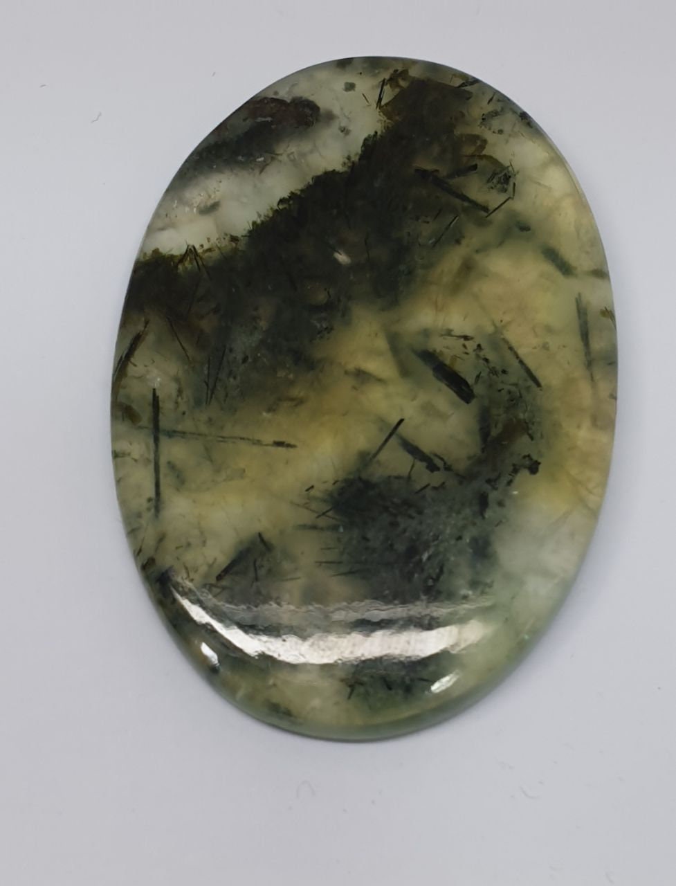 Huge  Natural Prehnite  Oval Cabochons 114ct  53x36mm -Gemstone Parcels-Loose Stones Wholesale Price