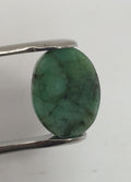 Rare Emerald Slice Flat Oval  Natural Cabochon  18x13.6x3.8mm.(9.5ct.).Natural From Brazil Mined