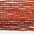 13" St Hessonite Garnet Faceted Round Beads 2.5mm.-Strand 33cm