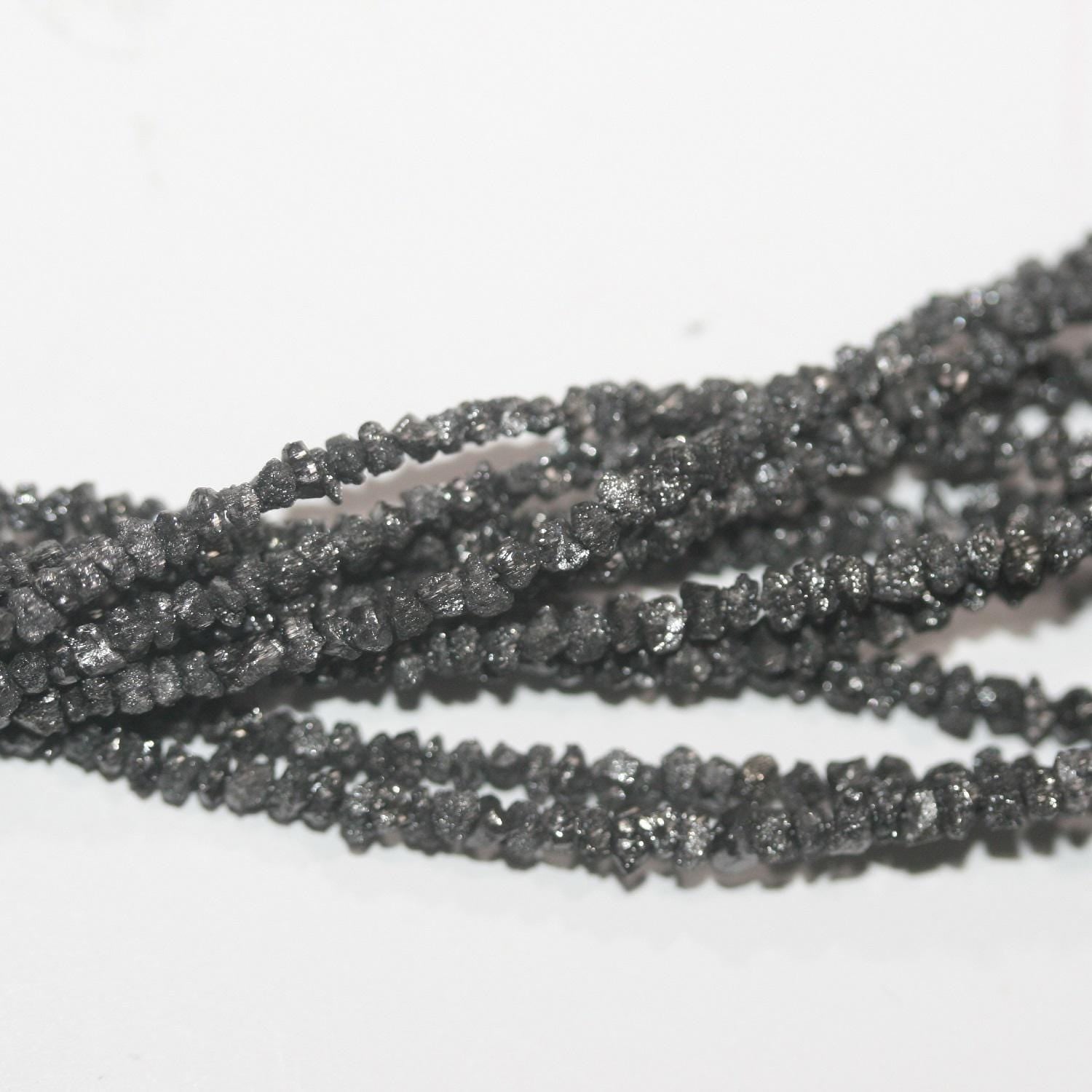 14" St Black Diamond Unpolish 1.5-2.5mm.-Strand 38cm.-Item.7295