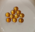 Lote de 10 cabujones calibrados de citrino de Madeira AAA de 3 mm. Suministros de joyería. Color coñac. Gemas naturales.