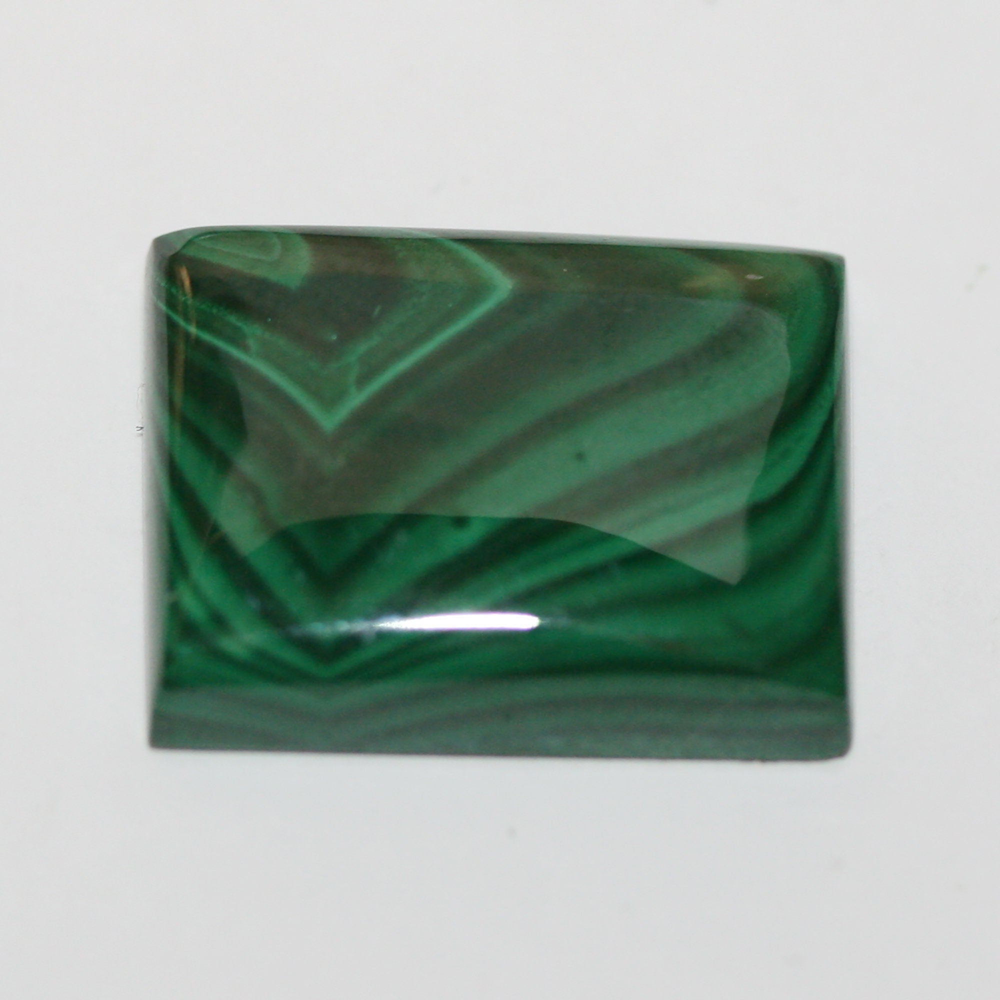 Malachite Rectangular Cabochon 22x17.5mm.(35.3ct)