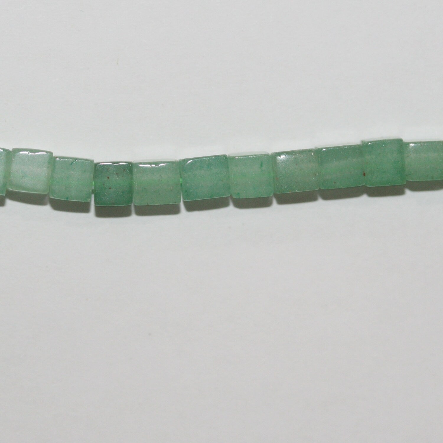 15" St Aventurine Smooth Cube Beads 4mm.-String 39cm.
