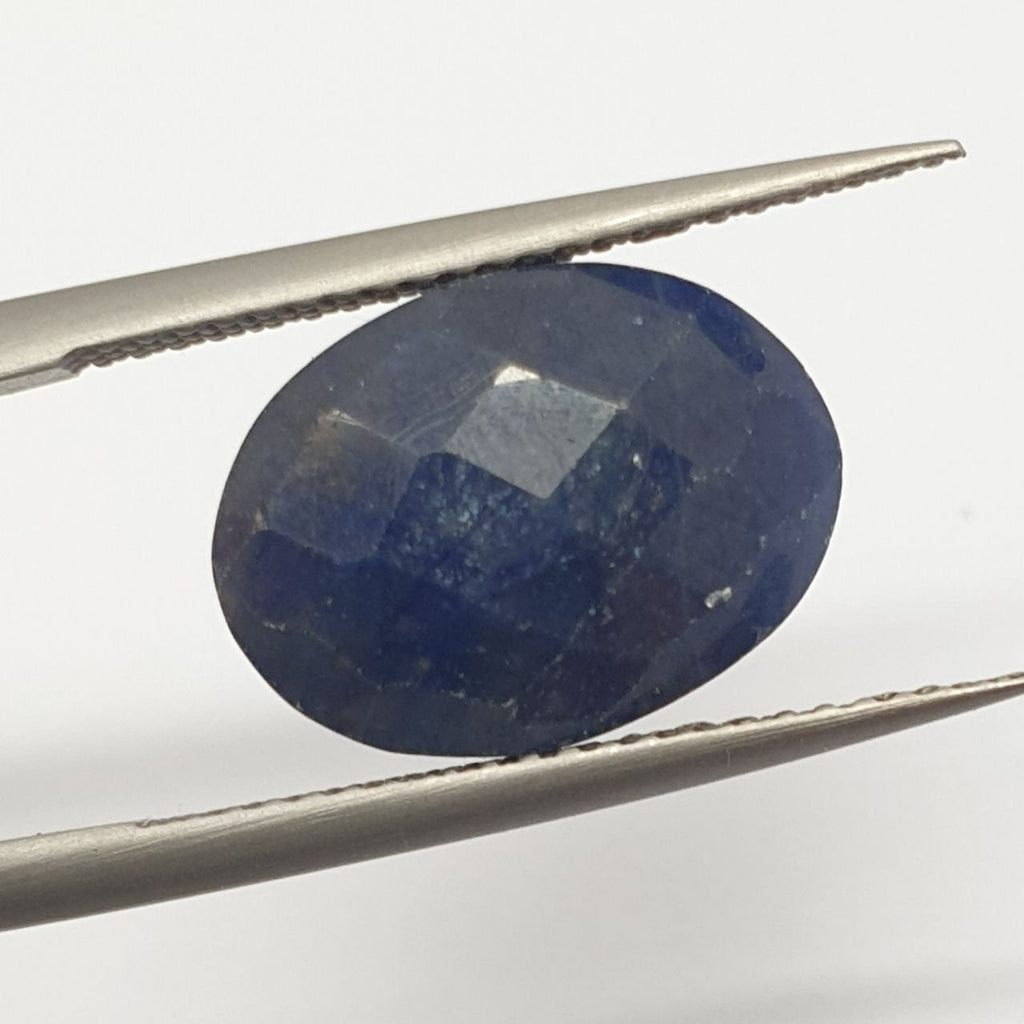 Blue Sapphire Oval 11x9mm  Briolette Cut-Deep Color Cut Stones and Cabochons