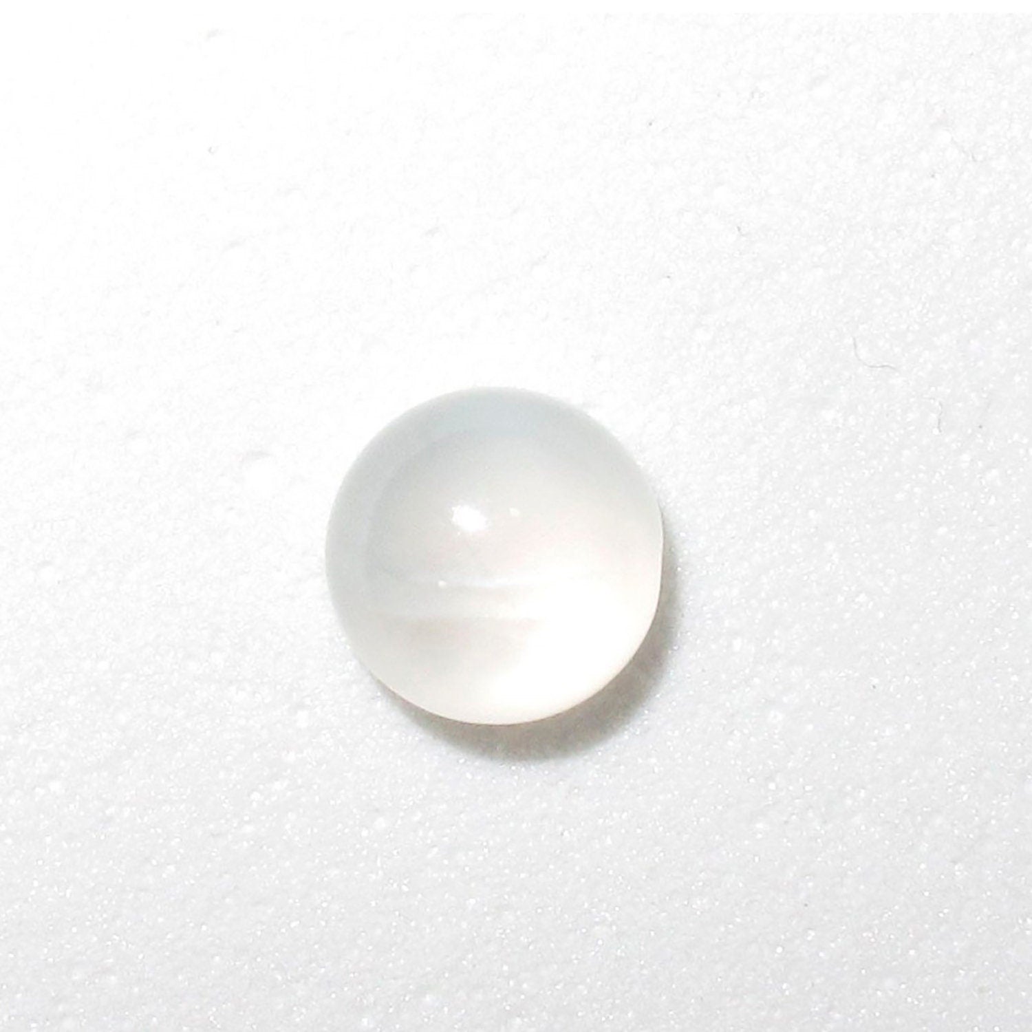 Lote de 6 cabujones redondos de piedra lunar de 8 mm. (6 uds.)