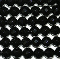 15" St Onyx Faceted Round Beads 8mm -Strand 39cm