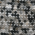 Perles rondes lisses en quartz tourmaline St, 8 mm, 15 pouces (39 cm) - Fil de 39 cm