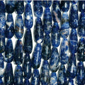16" St Sodalite  Faceted Drop Beads 16x6mm.-Strand 40cm.