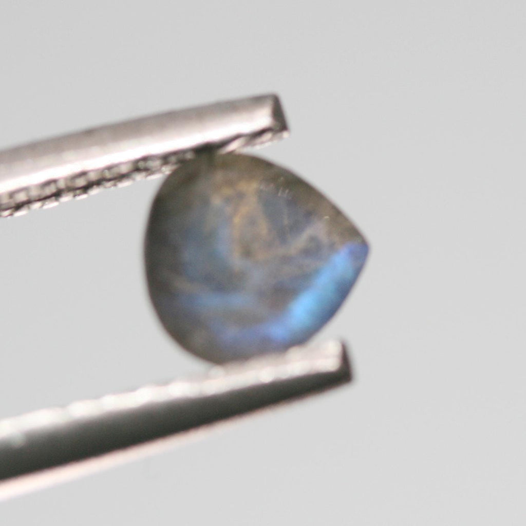 Lote de 20 piezas de gota de labradorita facetada de 6 mm. (20 uds.).