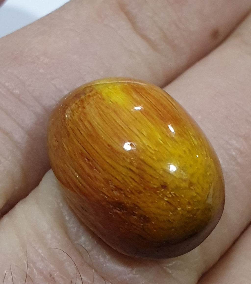 Golden Rutilated Quartz Oval cabochon20x15mm 24.86ct Lots Of beautiful Inclusions- Healing Power Quartz