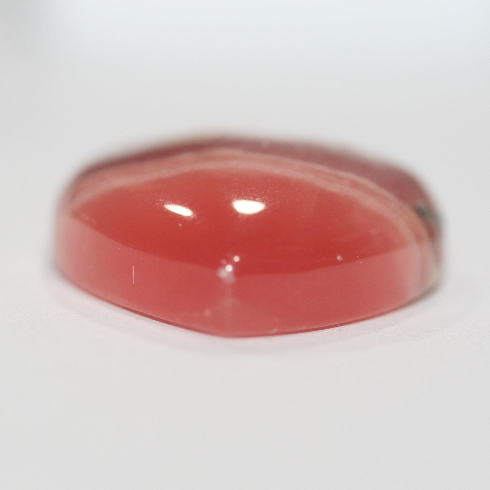 Top Quality Rhodochrosite Heart Cabochon 19.5x18.5mm Pink Gemstone- Natural Untreated- DIY Gems