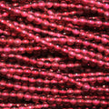 Perles rondes lisses en grenat de 15 pouces (38 cm), 2 mm de diamètre. Fil de 38 cm.