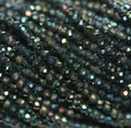 13" Strand Green Spinel Faceted Round Beads 2mm.