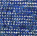 13" Strand Lapis Lazuli Faceted Round Beads 2mm.