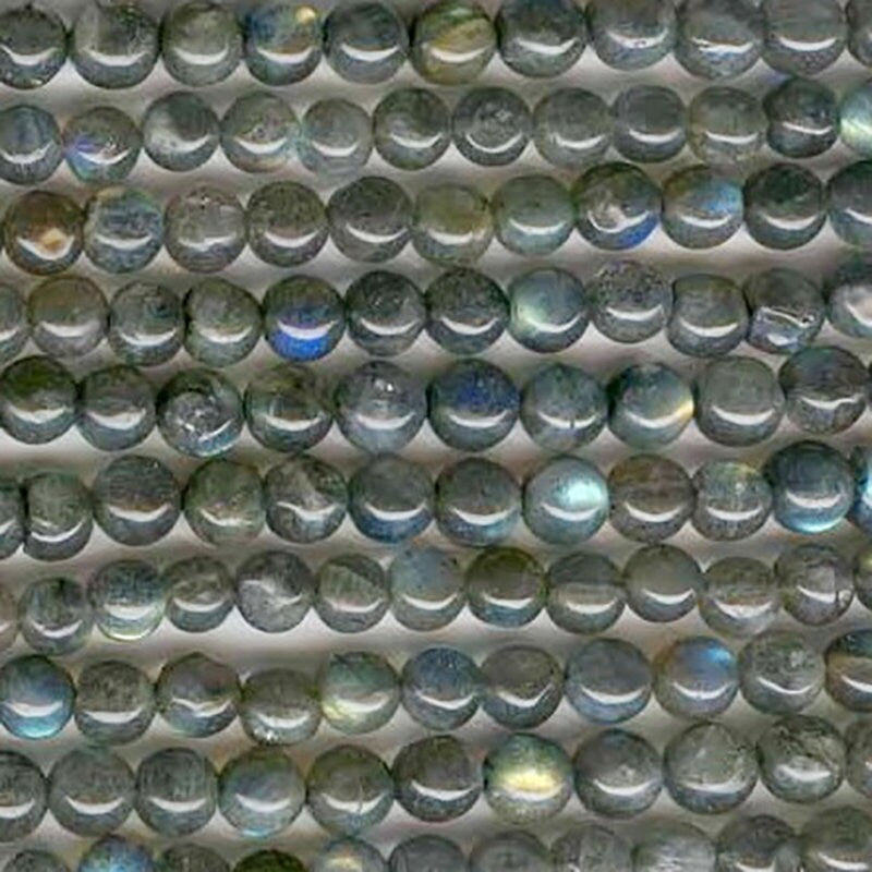 14" St Labradorite Round Beads 7-8mm -Strand 36cm
