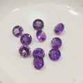 Amatista calibrada facetada redonda de 3 mm (10 unidades) - Piedras calibradas - Piedras naturales - Corte brillante