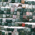 16" St Indian Agate Smooth Cube Beads  4mm.-Strand 40cm. - Hard Gems