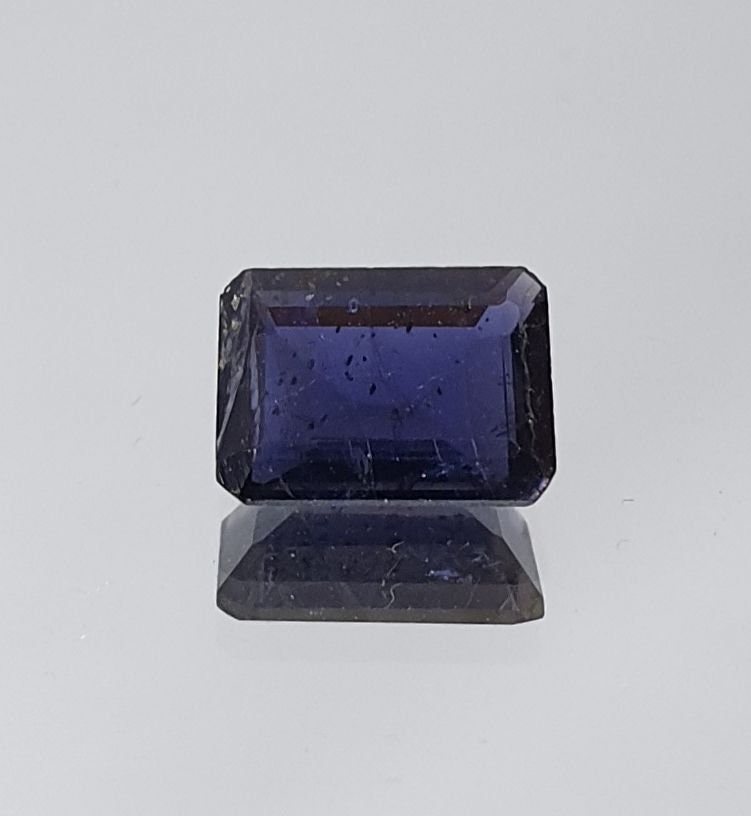 1 Pc Top Color Iolite Cordierite  Octagon 8x6mm  Untreated Gemstone Deep Blue Color