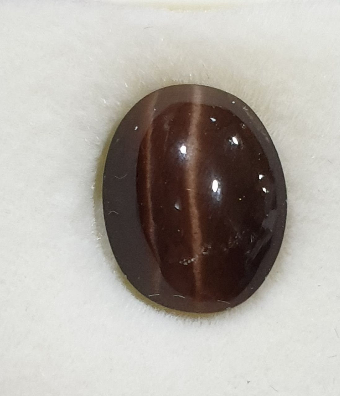 Natural Cats Eye Sillimanite Oval Cabochon 11.5x9.1mm- DIY Gemstones- Healing Properties