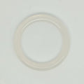 Pendentif rond lisse en agate blanche, 40 mm.