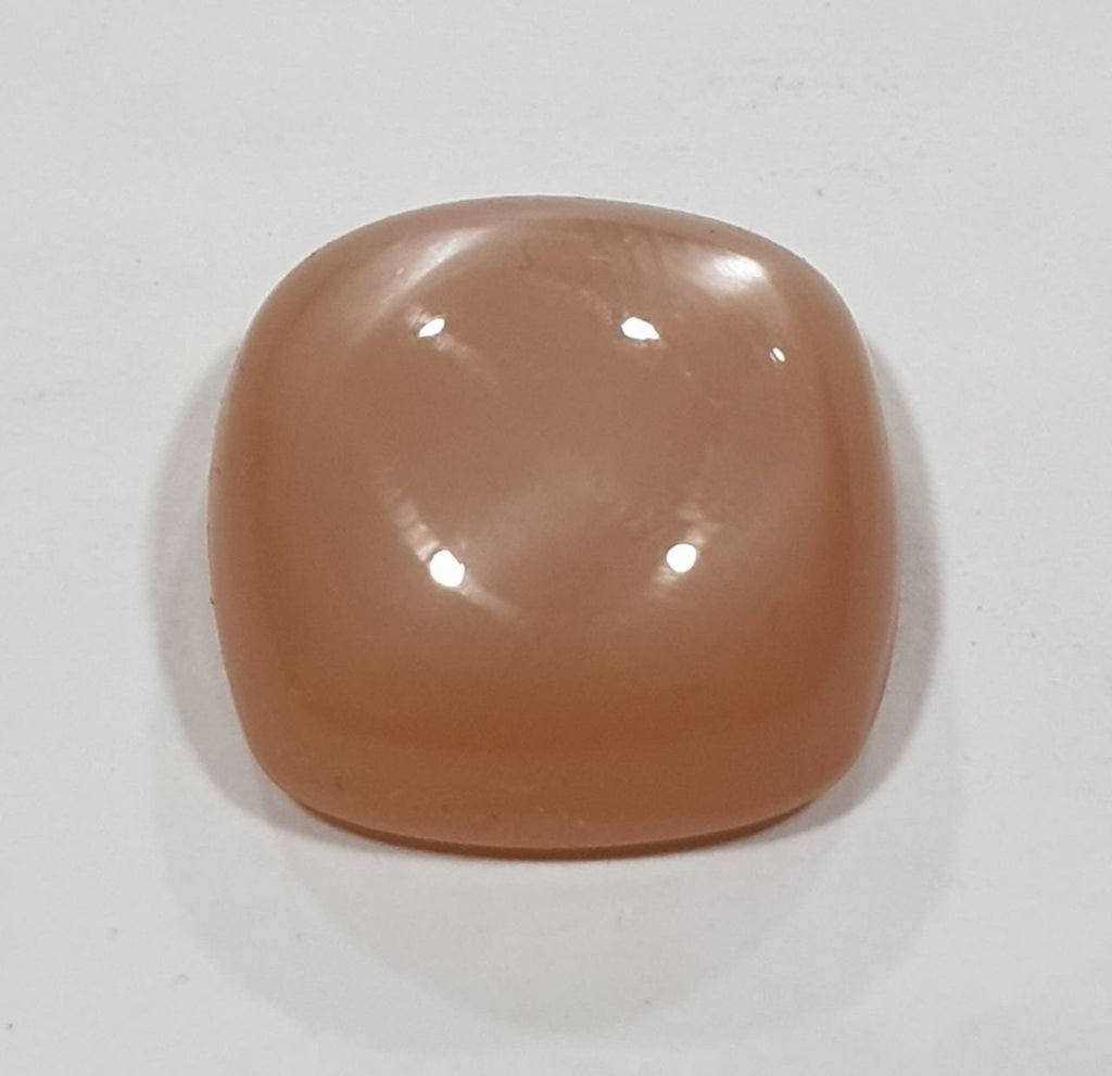 Peach Moonstone Cushion Cabochon 13mm 8.8ct Natural Gemstone