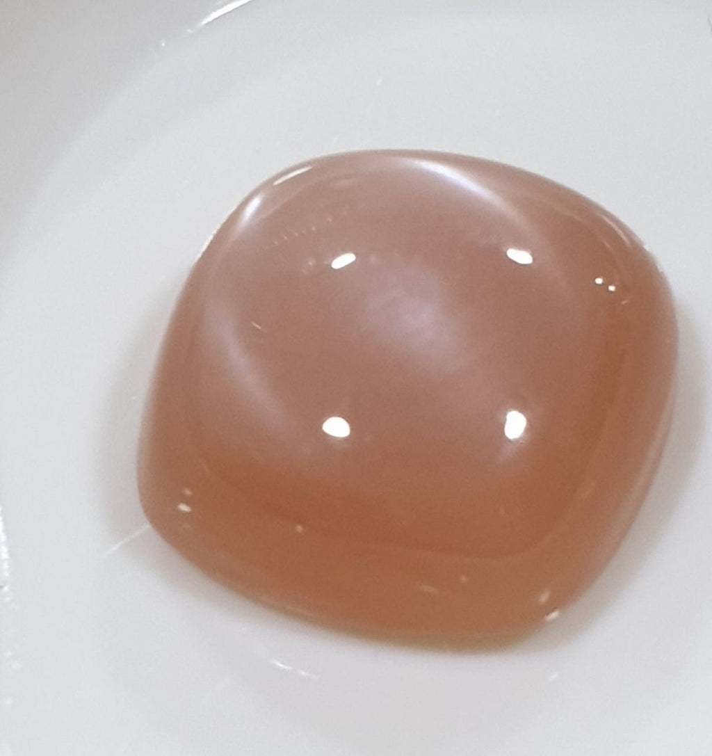 Peach Moonstone Cushion Cabochon 13mm 8.8ct Natural Gemstone