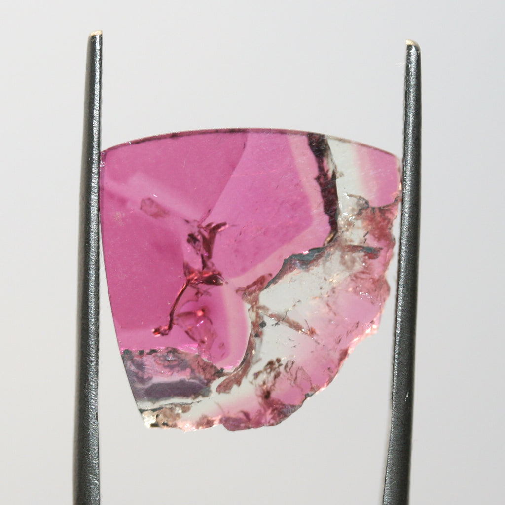 Tourmaline Watermelon Irregular Flat Cabochon 18x20mm.(8.65ct)